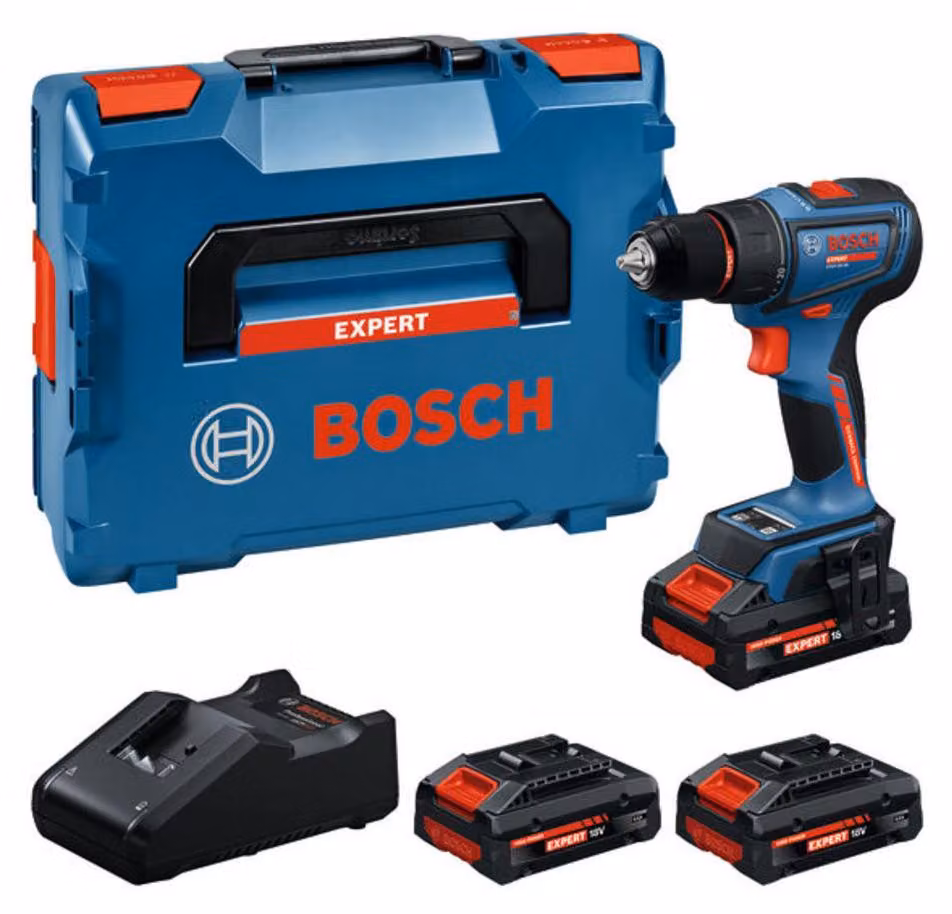 Trapano avvitatore a batteria Bosch EXSR18V-90, 3 x EXBA18V-40, L-BOXX 136