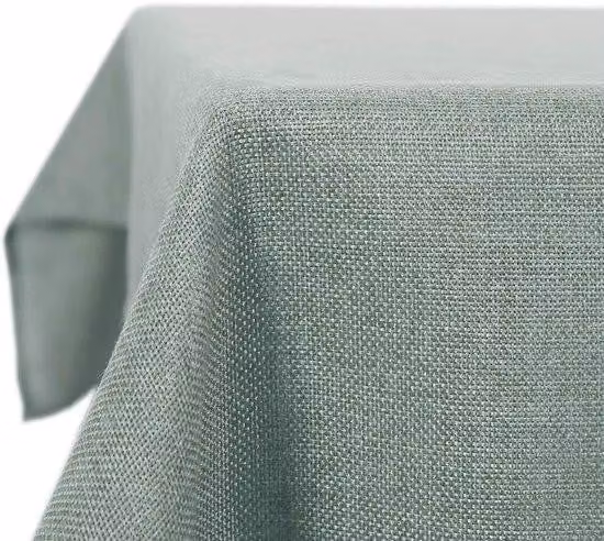 Tovaglia in cotone verde scuro 130x280 cm