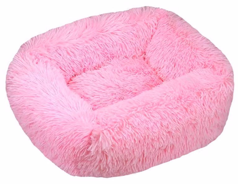 Cuccia ortopedica per cani, taglia XXL, 110x90 cm, rosa, lavabile, antiscivolo, base impermeabile