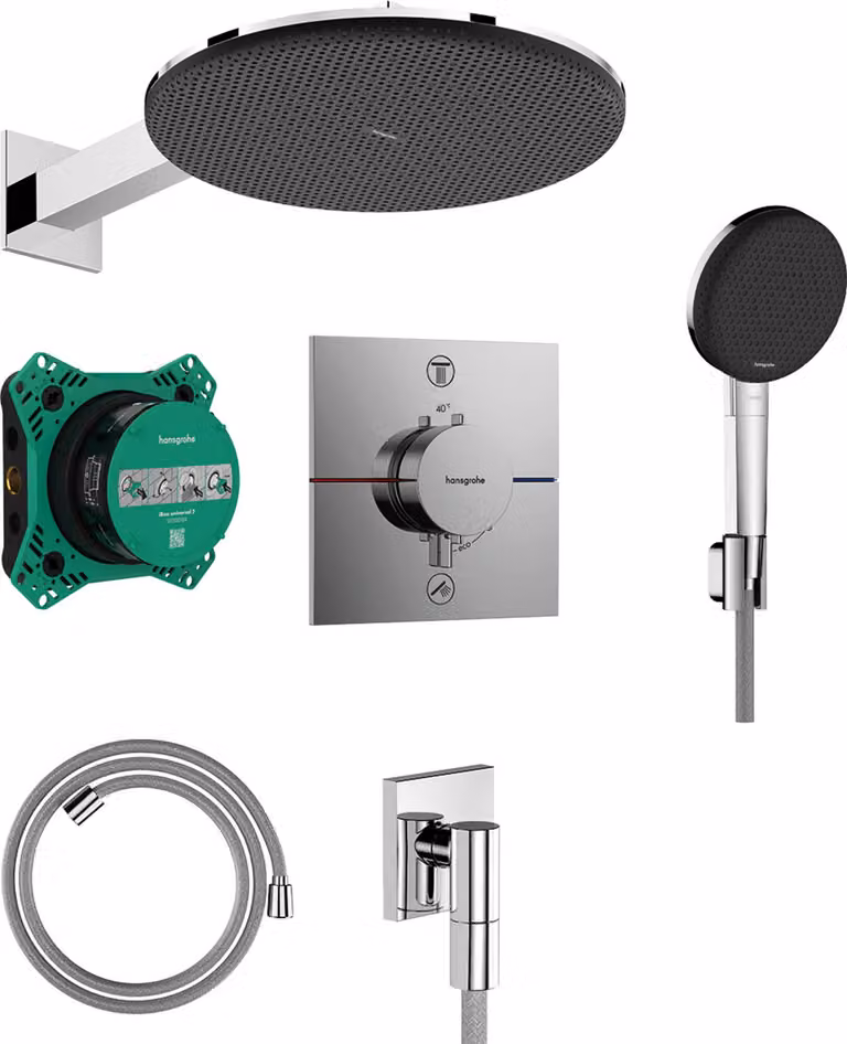 Sistema doccia hansgrohe Raindance Alive S 300, 1 getto, soffione rotondo