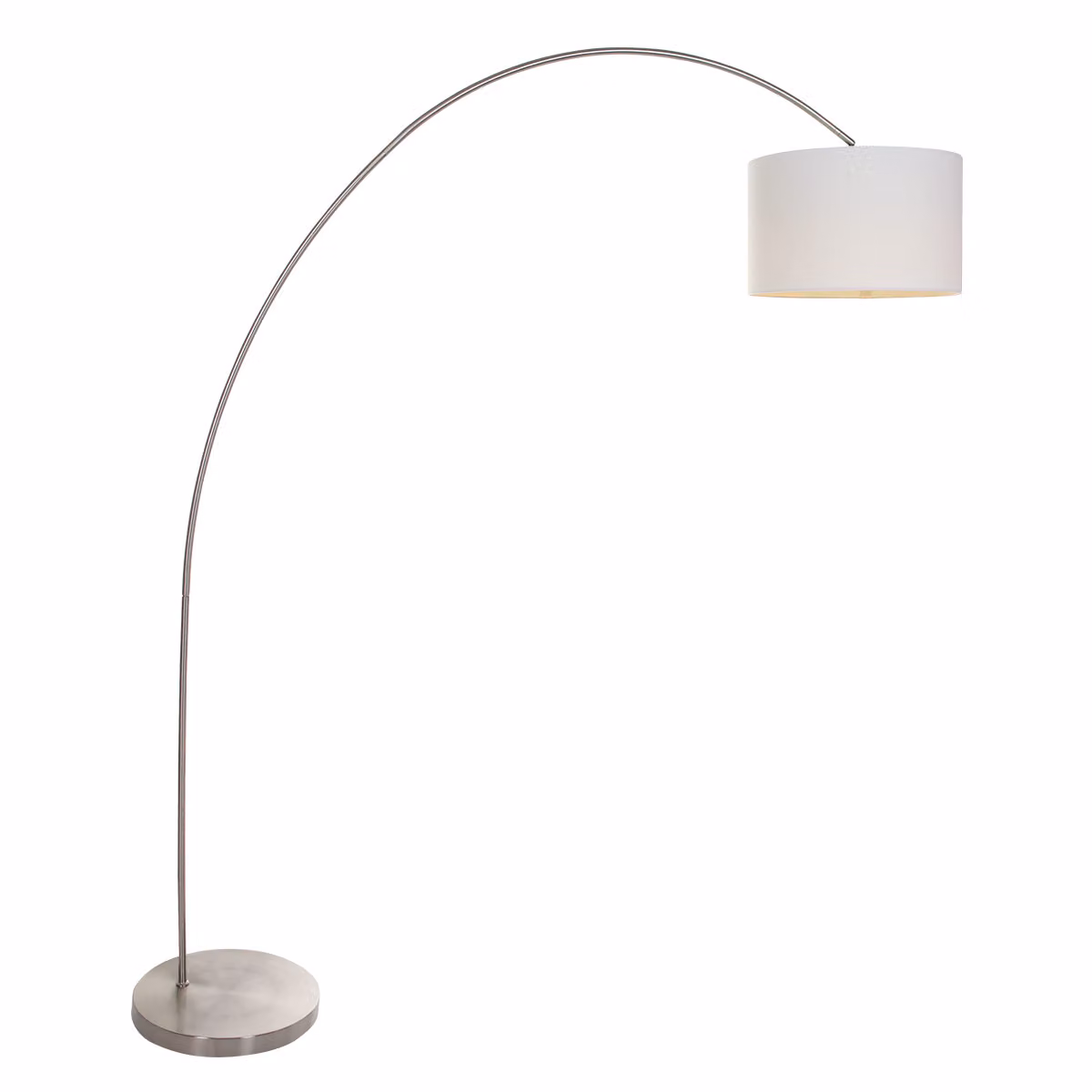 Lampada da terra - acciaio - Solva - metallo tessile - apparecchio singolo - E27 - 7977ST - Mexlite