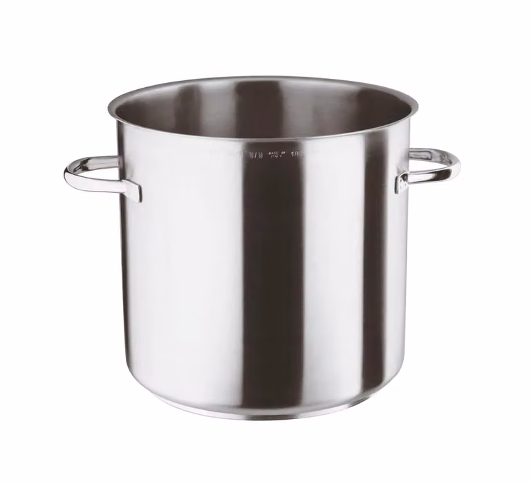 Pentola Alta Serie 1000 in acciaio inox per induzione, diam.28cm
