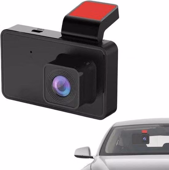 Telecamera di retromarcia automatica da 1080p con campo visivo di 170 gradi, monitoraggio del parcheggio 24 ore su 24 e funzione di registrazione in loop.