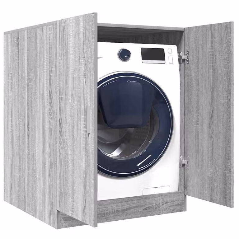 Mobile per lavatrice vidaXL moderno in legno MDF grigio L: 71 cm, P: 71,5 cm, H: 91,5 cm
