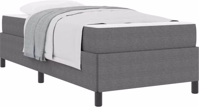 Letto singolo | Letto per adulti | Struttura del letto Grigio chiaro 100 x 200 cm Tessuto