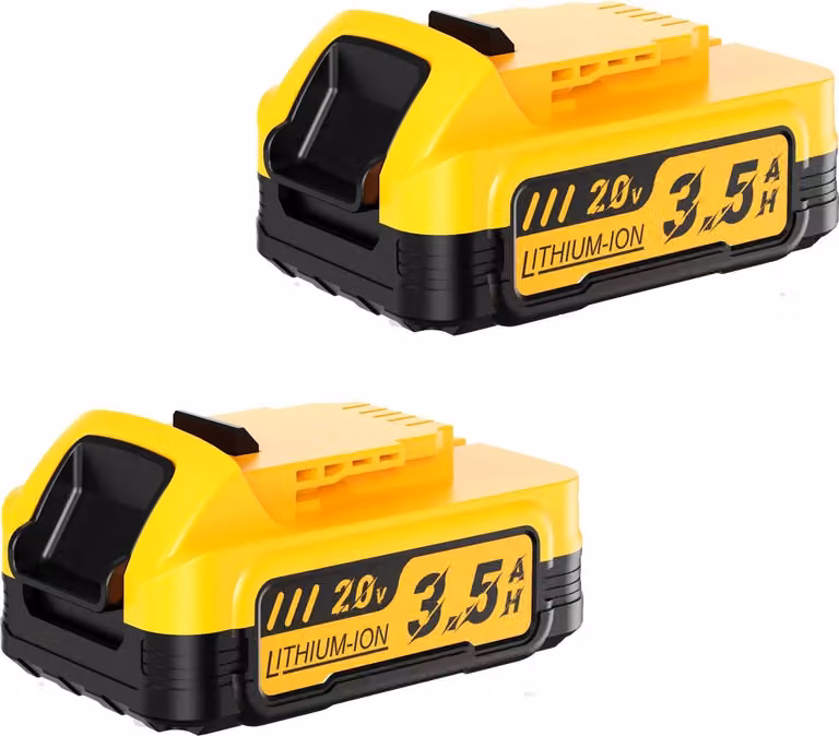 Batteria di ricambio DeWalt 20V, agli ioni di litio compatibile con DCBP034/DCBP518, 3500 mAh, compatta, grigia
