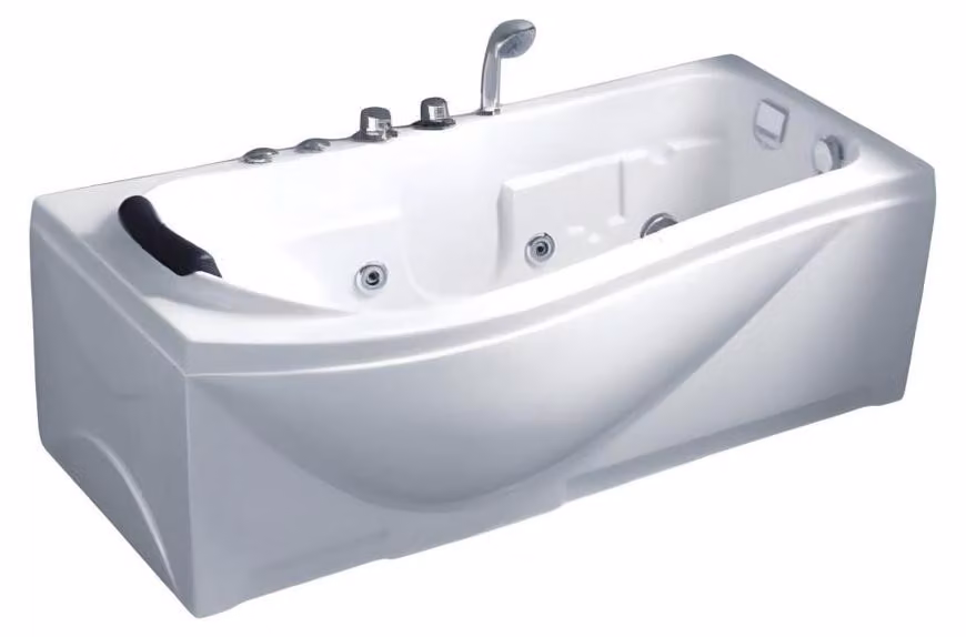 Acrylwanne Luxuswanne Whirlpool Blubberbad Komfortwanne Massagebad 170x85 cm