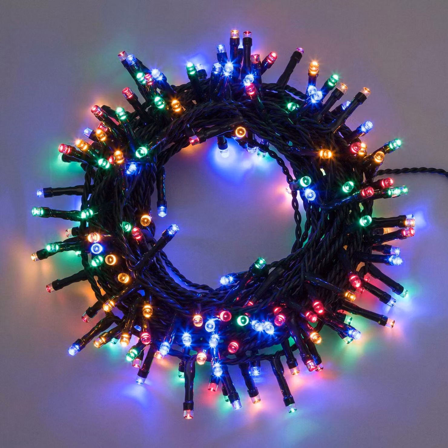 Xmas King: filone luminoso a LED da 20 m con 500 LED, 31 V, per uso esterno, 8 programmi cromatici