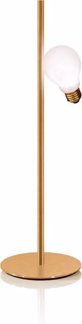 Slamp Idea Lampada da tavolo in metallo con vetro bianco e finitura oro/ottone con luce LED bianco caldo