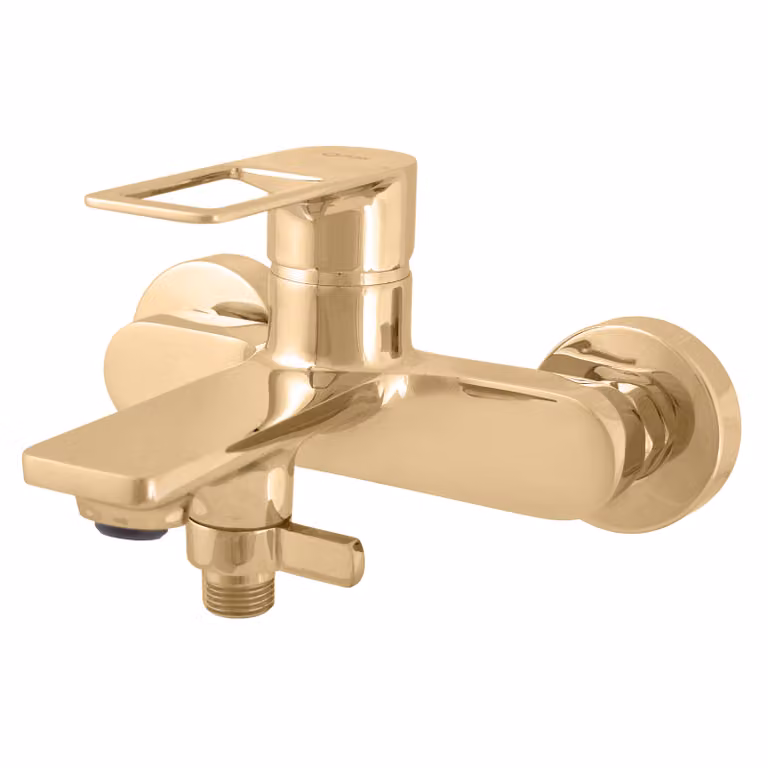 Slezák-RAV Miscelatore per bagno NIL - oro - lucido, Colore: ORO - lucido, Finitura superficiale: PVD, Dimensioni: 150 mm