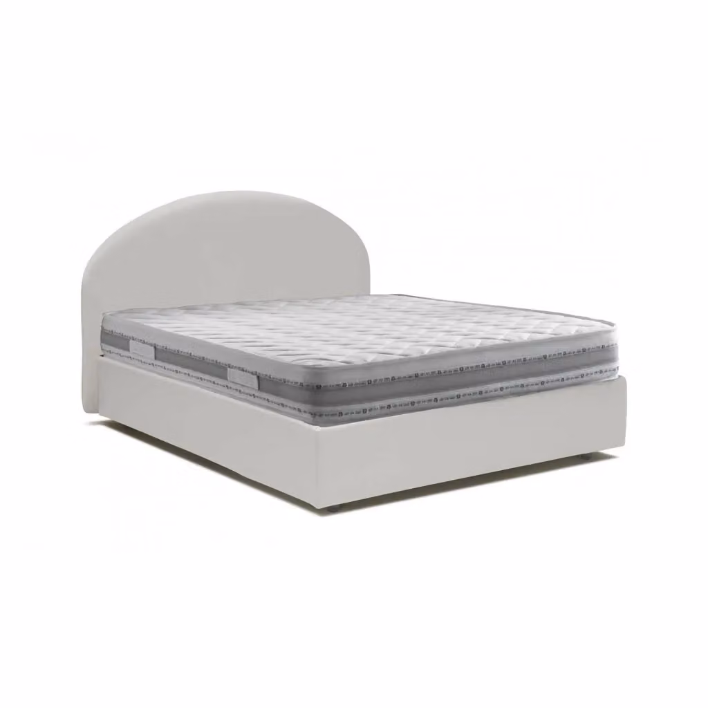 Letto Matrimoniale Moderno Talamo Italia con Contenitore a Alzata e Materasso Incluso, Bianco, L/P: 160 x 200 cm – 2