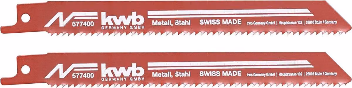 kwb 577400 Lame per sega circolare, per la lavorazione dei metalli, bimetalliche, grossolane 2 pz