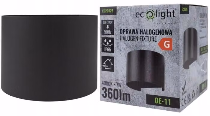 Applique da esterno a LED 7W 360 lm IP65 ANTRACITE Ecolight EC20525