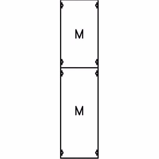 Striebel e John 1M3A Modulo con piastre di montaggio 7RE / BH3, 1 modulo FB montato su profilo EDF 2CPX037643R9999