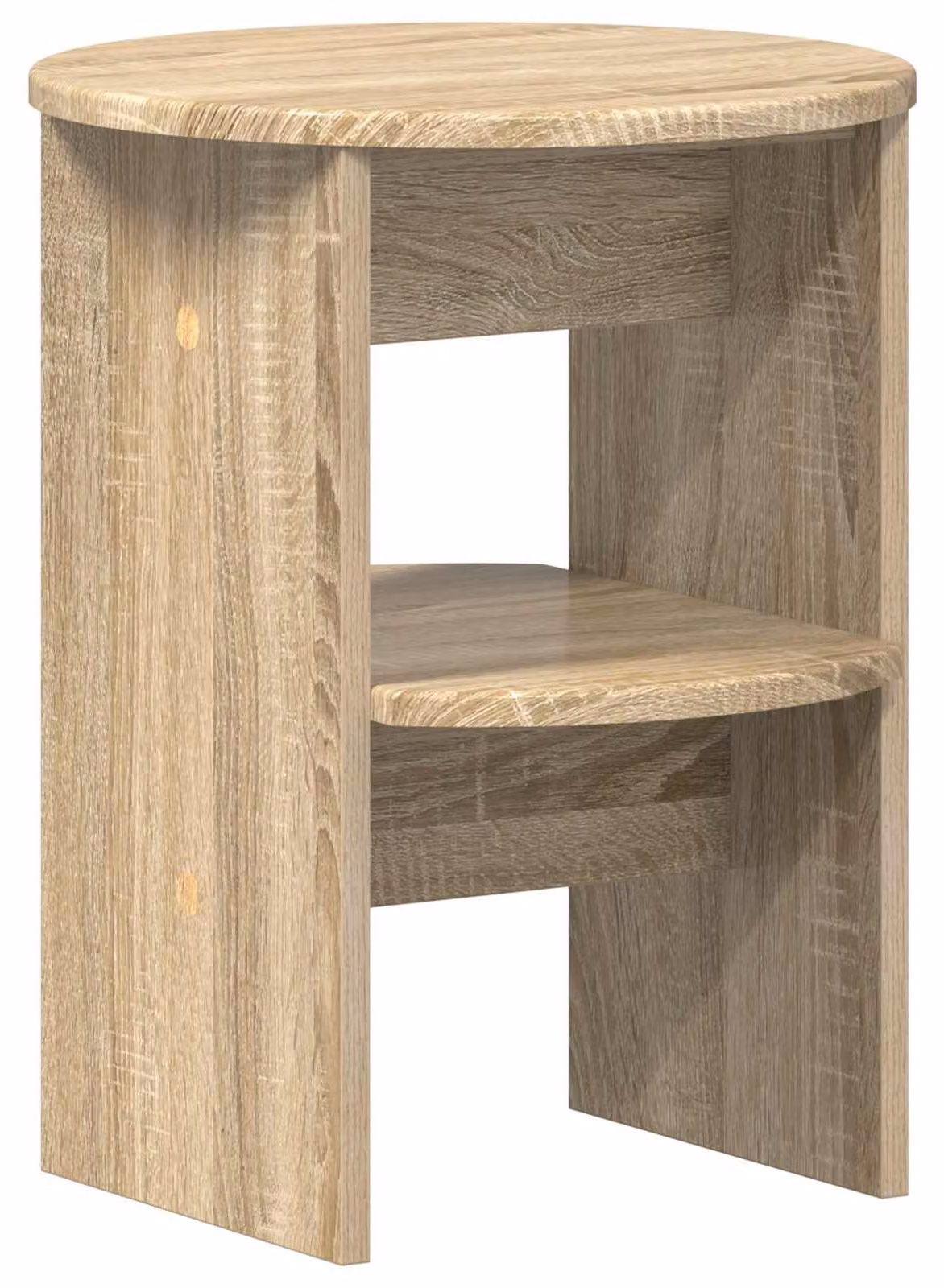 Mobile laterale Rovere Sonoma Ø40 x 50 cm Legno ingegnerizzato
