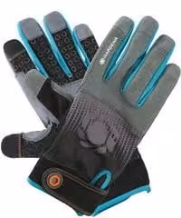 Guanti da lavoro Gardena in nylon e poliestere, Grigio e Verde
