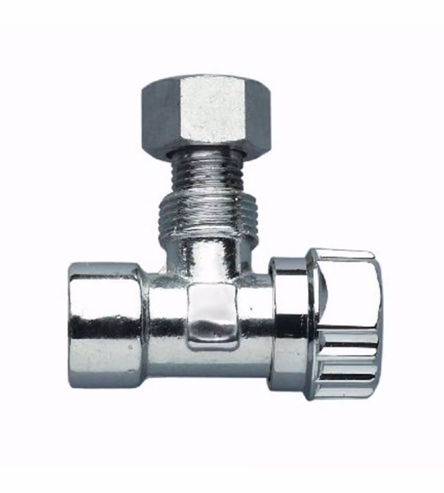 Rubinetto per cassetta Wc 3/8" F - 3/8" M - 3/8" F