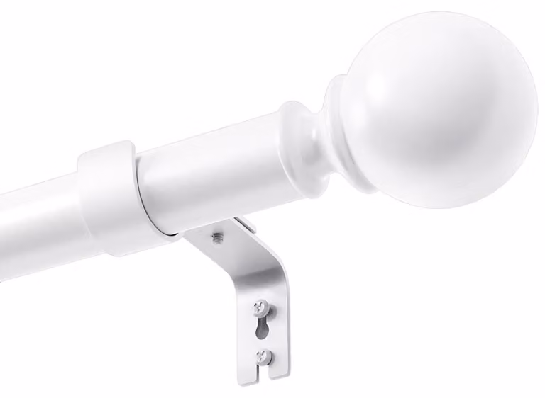 Binario per tende regolabile - Sistema per tende senza foratura - Kit di accessori - Anelli e supporti - Resistente - 70-143 cm - Sbarra per tende