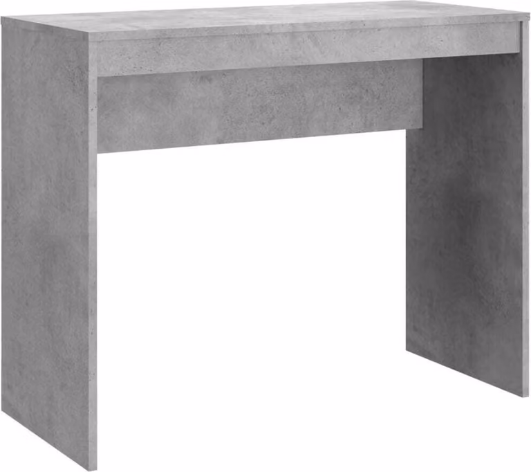 Scrivania Grigio Cemento 90x40x72 cm in Legno Multistrato