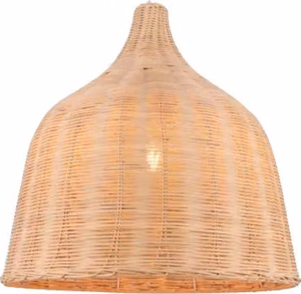 Lampada a sospensione, rattan intrecciato a mano, design vintage, 35CM, senza lampadina