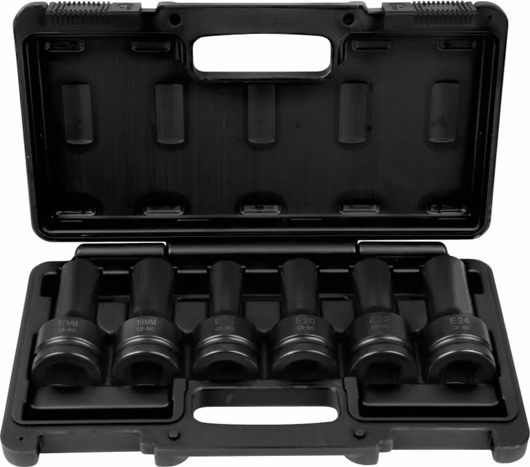KS Tools Set di prese elettriche da 3/4 di pollice, 6 pezzi