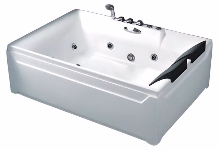 Badewanne Whirlpool Blubberbad Hydromassagewanne Spa-Bad Whirlwanne 183x123 cm