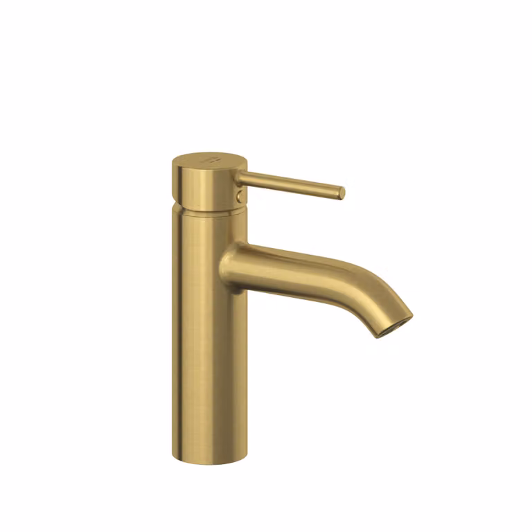Kludi Bozz Lavabo EHM 100 mm con valvola di scarico Push Open oro spazzolato, 1 pz.