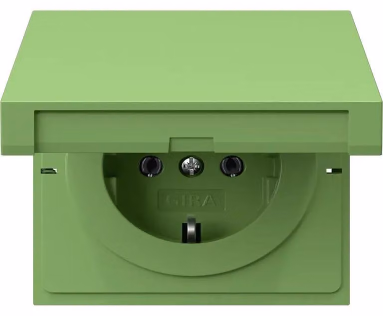 Presa SCHUKO verde 4454707
