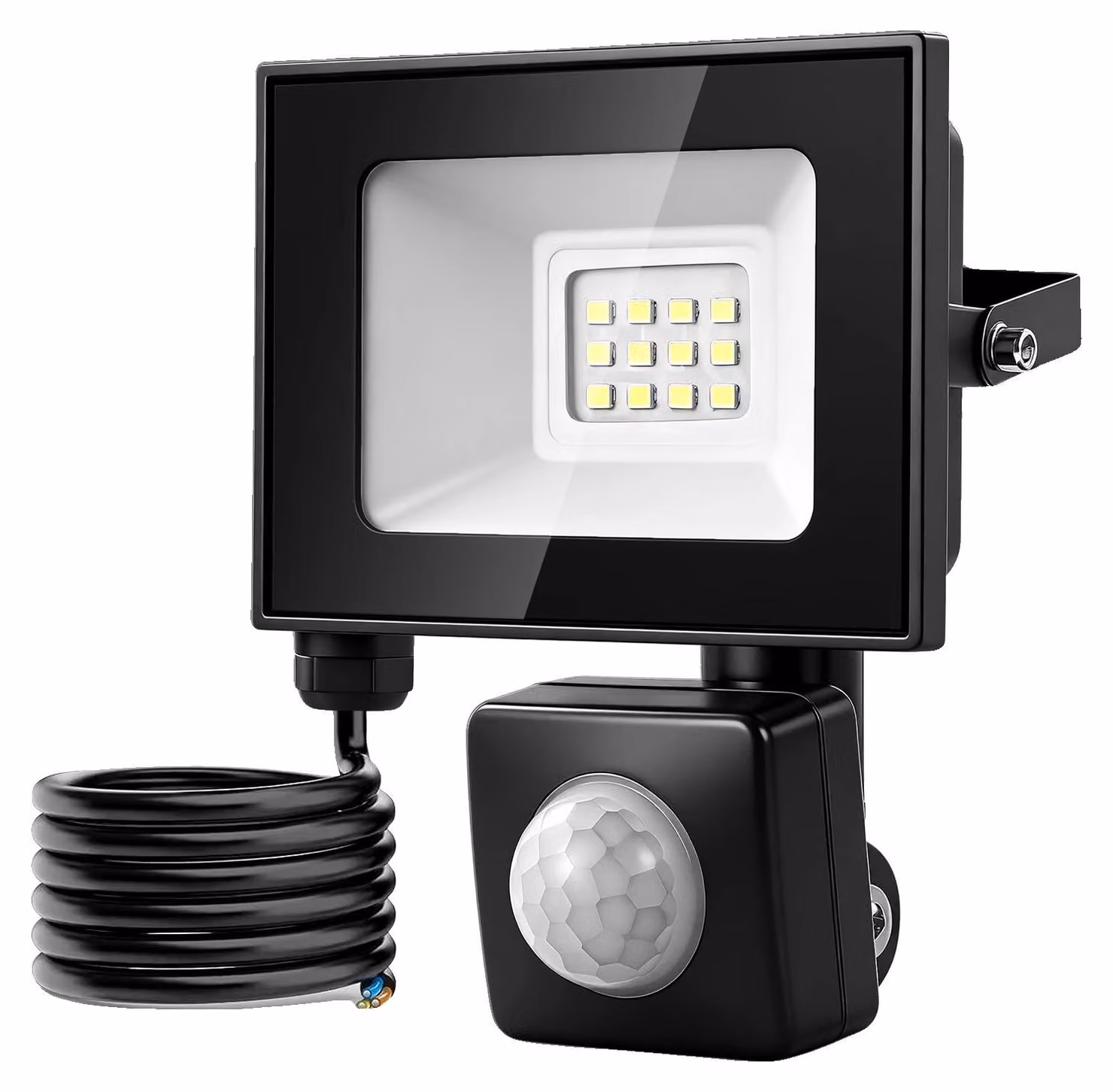 Faretto a LED, angolo di illuminazione di 140°, grado di protezione IP66 (resistente all'acqua), 10W, temperatura di colore 6500K, 5 pezzi