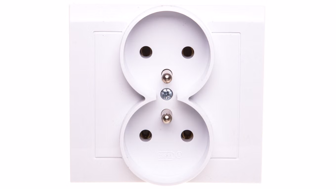 KIER Presa doppia s/u bianco GP-2WZ/00
