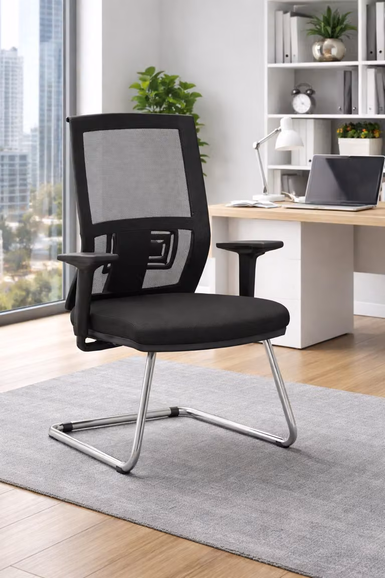 Sedia da ufficio confortevole, ideale per l'ufficio o l'home office, con braccioli regolabili