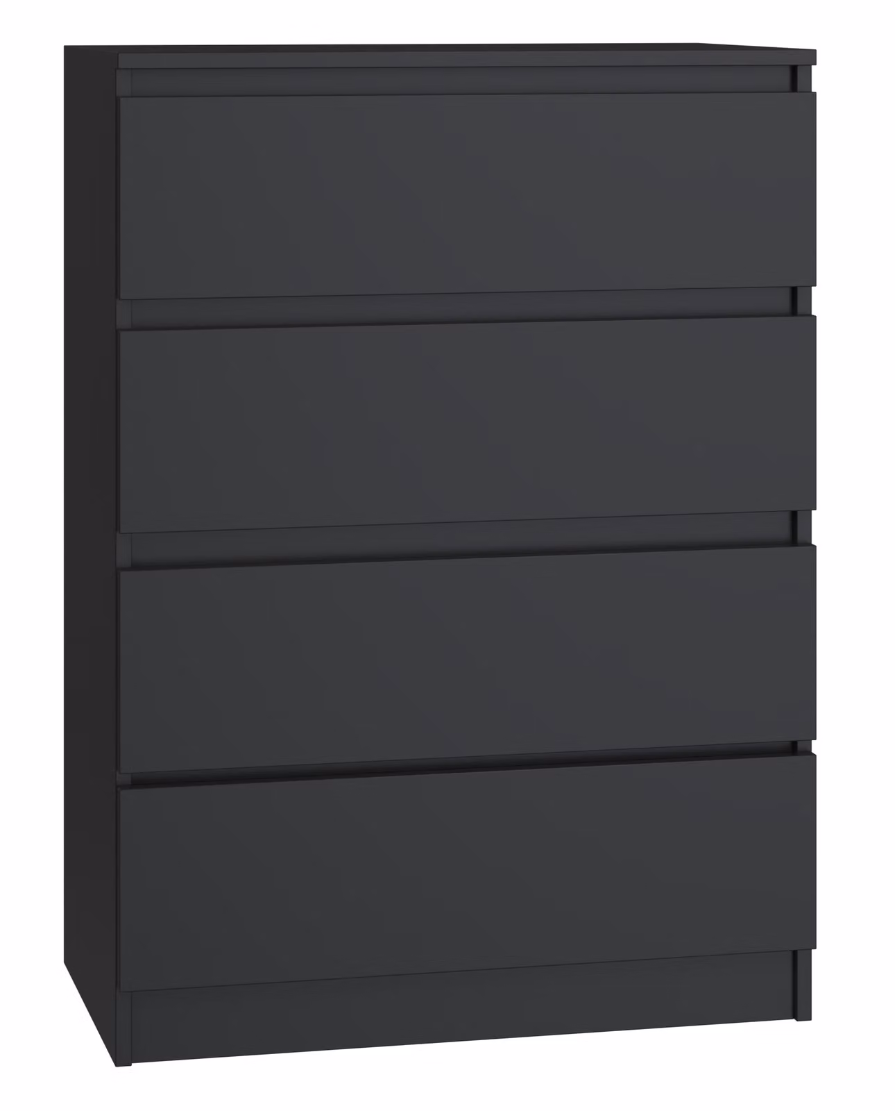 Cassettiera con cassetti stretta TAAVI - nero