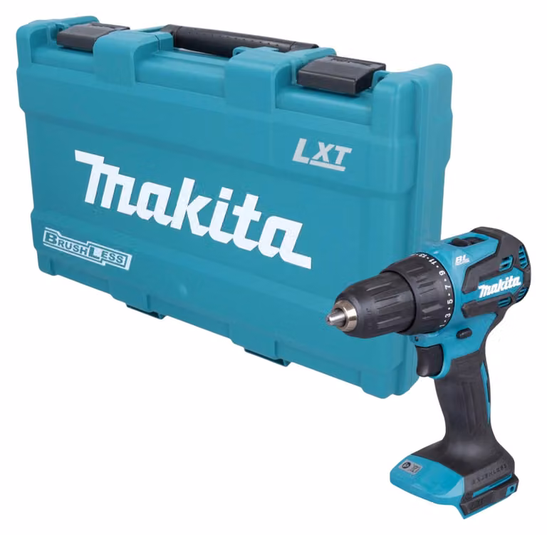 Trapano avvitatore a percussione a batteria Makita DHP 490 ZK 18 V 65 Nm brushless + valigetta - senza batteria, senza caricabatterie
