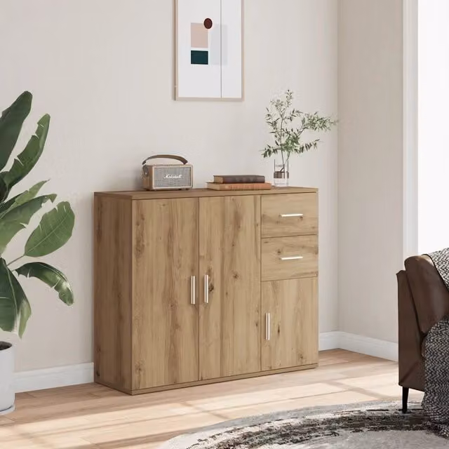 Credenza-Buffet-Armadio da cucina Artisan Rovere 91x29,5x75 cm Legno ingegnerizzato
