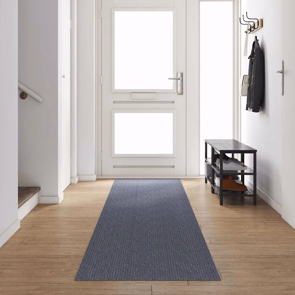 Runner in moquette vidaXL Grigio chiaro, L 80 cm x P 500 cm, tessuto needle felt antiscivolo e resistente alle macchie