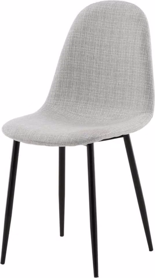 Sedia da pranzo FURNLUX Polar Light Grey Und Black 44cm / Hauptfarbe: Grau / Dimensioni: 44 x 53 x 88 cm