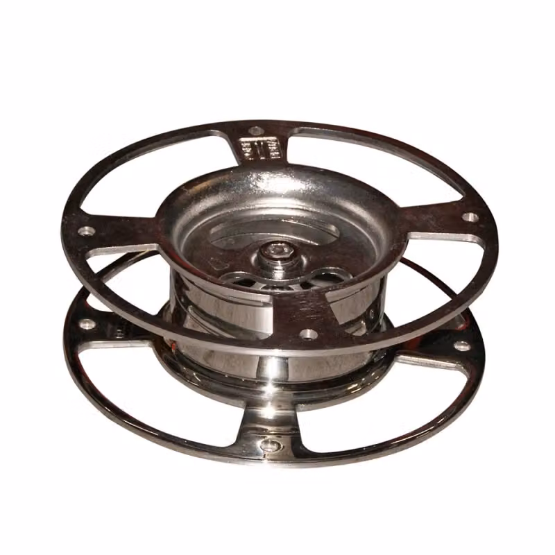 Base in acciaio inox per antenna satellitare Glomex colore argento da appoggio – 2