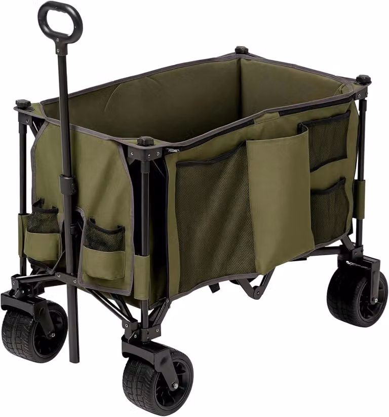 Bolderkar - Carrello pieghevole - Carrello di trasporto - Carrello pieghevole per bambini - Carrello pieghevole - Maniglia regolabile
