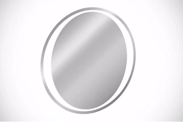 Specchio Bagno LED Rotondo 60 cm Retroilluminazione Bianca Design
