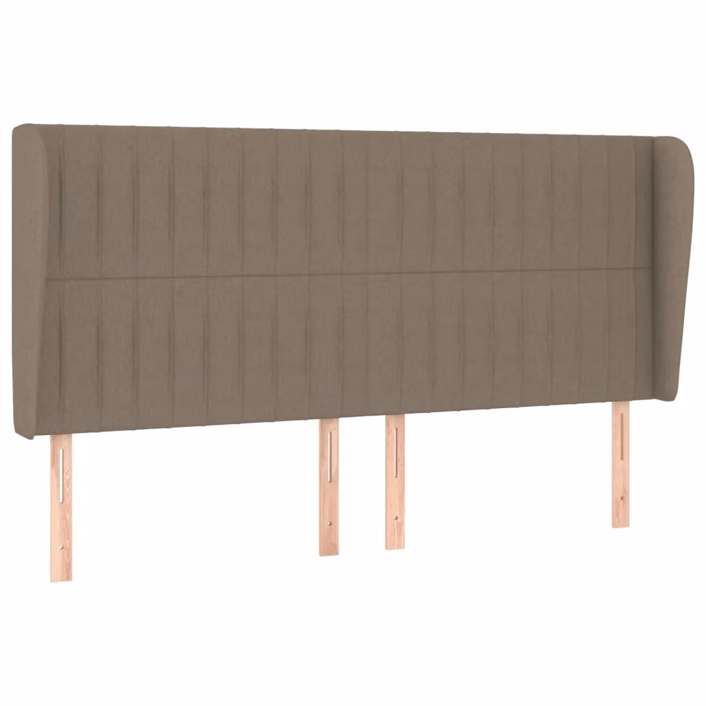Testiera ad Orecchio vidaXL in Tessuto Beige/Grigio L: 163 cm, P: 23 cm, H: 118 cm – 2