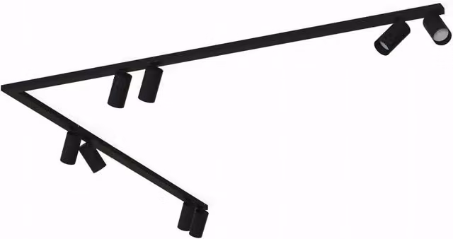 Plafoniera barra Nowodvorski Mono Corner 8xGU10 nera