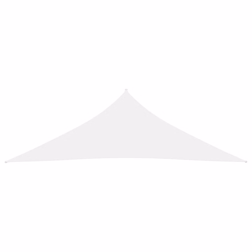 Parasole a Vela Oxford Triangolare 5x5x6 m Bianco