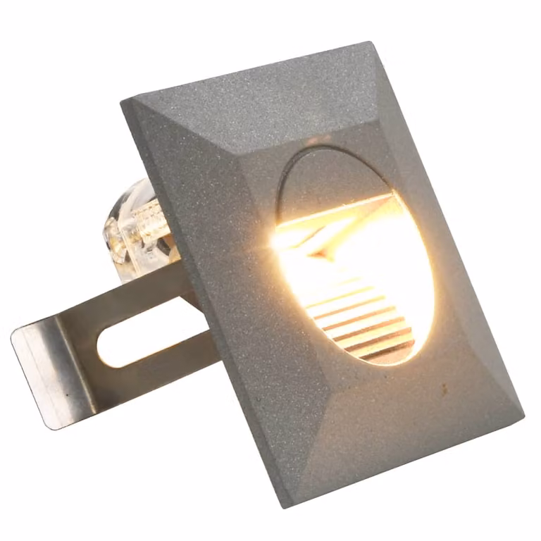Lampade da Parete da Esterno a LED 6 pz 2 W Argento Quadrate