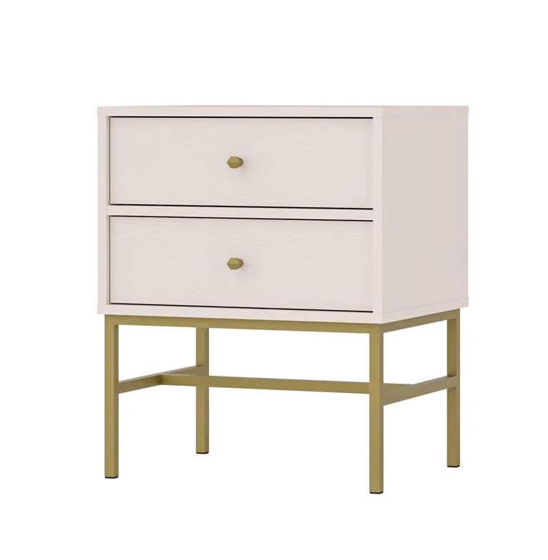 Comodino IROS 3 - beige / oro