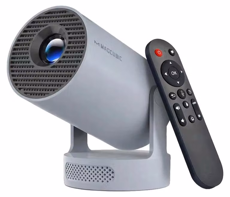 Proiettore, compatibile con 8K, design portatile, comando vocale ProNewGrey RC, spina UE-b