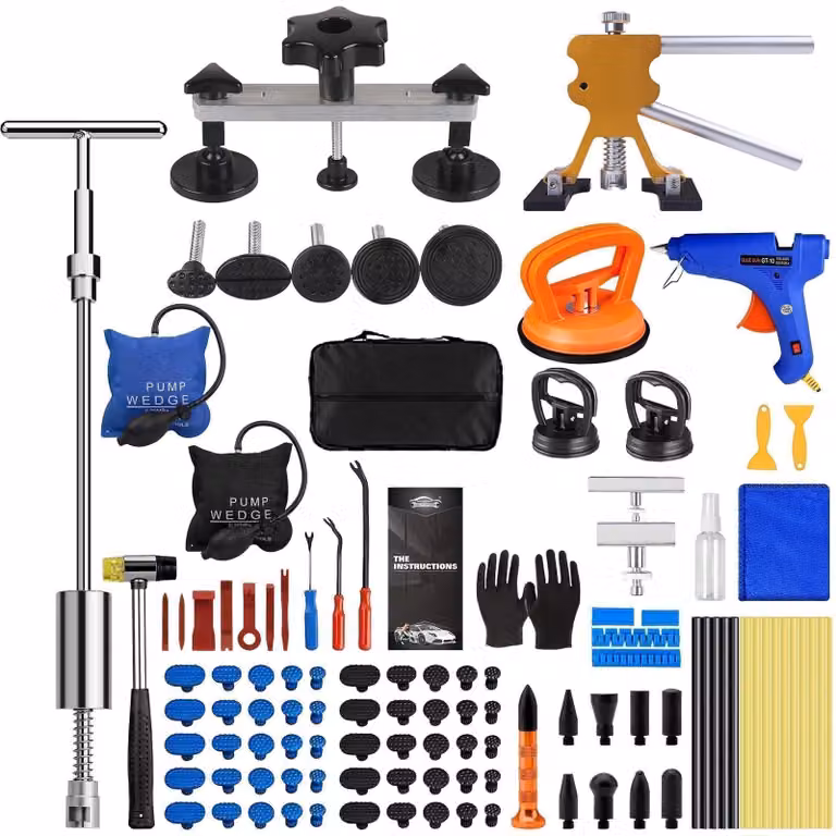 Kit di riparazione per ammaccature auto - 119 pezzi per la riparazione di danni