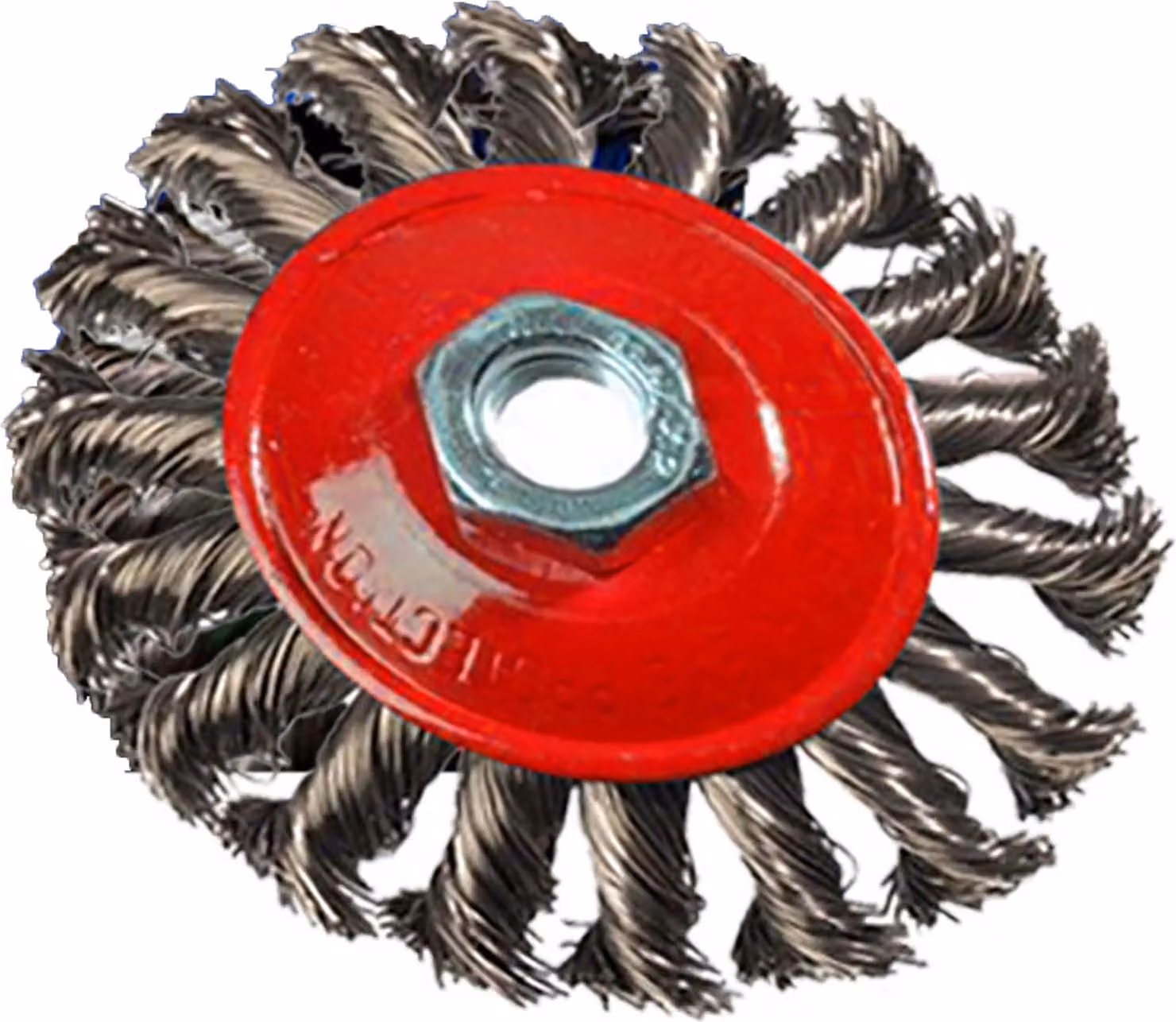 1 spazzola Kegel, 100 mm, spazzola a setole, spazzola in filo di ferro, per smerigliatrice angolare, per smerigliatrice portatile