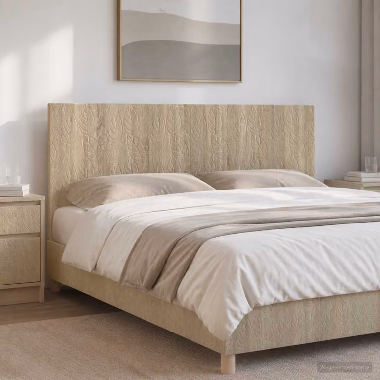Testiera da muro moderna vidaXL DELFT in legno ingegnerizzato Rovere Sonoma con ripiano integrato, L: 180 cm, H: 50 cm, P: 15,5 cm