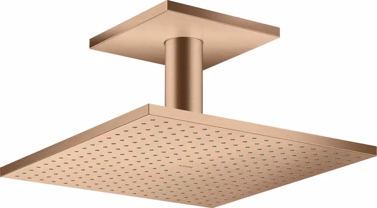 hansgrohe AXOR ShowerSolutions douchette suspendue 300/300 2jet, raccordement au plafond, 35320310, 35320310