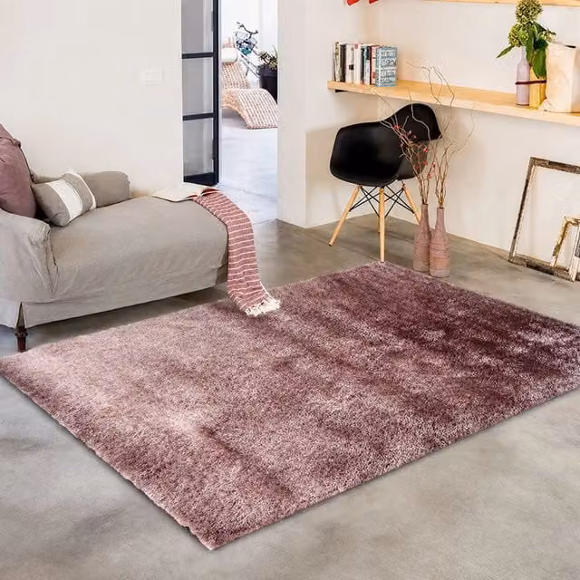 Tappeto Latipa moderno in poliestere rosa quarzo, L: 230 cm, P: 160 cm, Altezza pelo: 35 mm – 1